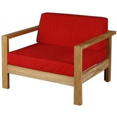 Barlow Tyrie Teakové nízké křeslo Linear, 97x89x74 cm, rám teak, venkovní látka Sunbrella Standard – Hledejceny.cz