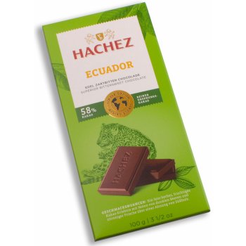 Hachez Tmavá mléčná čokoláda Ecuador 58% 100 g od 29 Kč - Heureka.cz