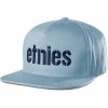 Kšíltovka ETNIES Corp Snapback / light blue Modrá