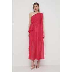 Luisa Spagnoli PANNELLO Hedvábné šaty růžová maxi 540965