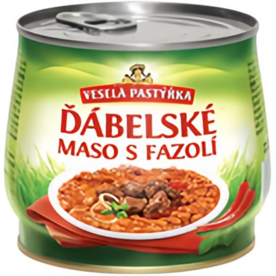 Veselá pastýřka ďábelské maso fazole 420 g – Zboží Mobilmania