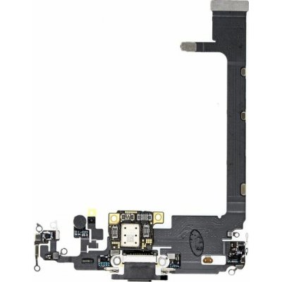 Apple iPhone 11 Pro Max - Nabíjecí Konektor + Flex Kabel (Space Gray), Space Gray – Zboží Živě
