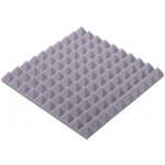 Akustický panel světle šedý PYRAMIDA 50×50 cm tloušťka 5 cm – Hledejceny.cz