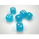 Chessex Hrací kostka 16 mm modré zamlžené – Zboží Živě