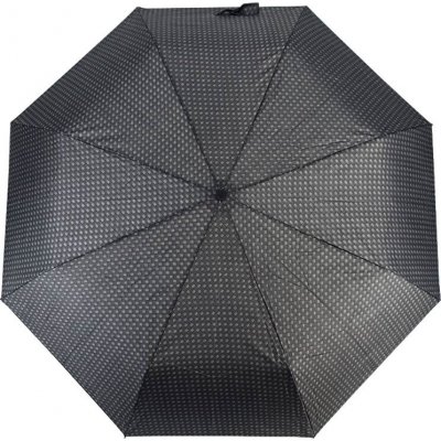 Derby Hit pánský skládací deštník vzorovaný černý – Zboží Mobilmania