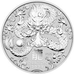 The Perth Mint Lunární série III. Rok draka stříbrná mince 2024 5 oz – Zboží Dáma