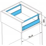Cemux A Box zásuvka antracit H199 s relingem 400 mm – Sleviste.cz