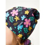 Unuo dětská čepice fleecová kytičky – Sleviste.cz