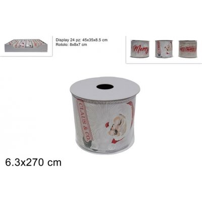PROHOME - Stuha vánoč.6,3x270cm různé motivy – Hledejceny.cz
