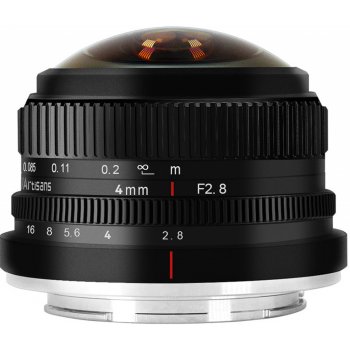 7Artisans 4mm f/2.8 super-širokoúhlý rybí oko MFT