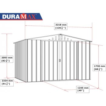 Duramax Colossus Top 7,8 m² dekor dub 05245