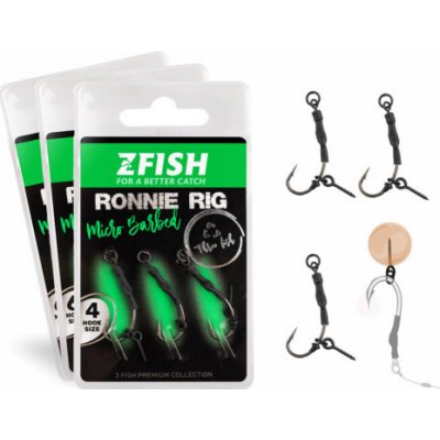 Zfish Návazec Ronnie Rig 3 ks vel.8 – Zboží Dáma