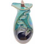 Ancient Wisdom Stojánek pro vonné kužely s tekoucím kouřem Váza cca 19 cm – Zboží Mobilmania