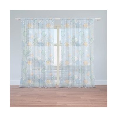 Sablio Záclony Balónky a hvězdy: 2ks 150x250cm – Hledejceny.cz