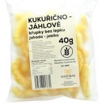 Natural Jihlava Kukuřično-jáhlové křupky bez lepku jahoda jablko Natural 40 g – Zboží Dáma