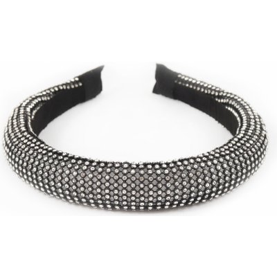 Štrasová čelenka do vlasů černá – Sleviste.cz