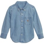 GAP Baby dětská košile světle modrá – Zboží Dáma