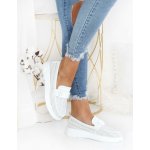 Cathay moda Mokasíny na klínku 2119-2WH – Zboží Dáma