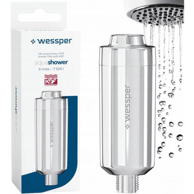 Sprchový filtr Wessper AquaShower WES081 – stříbrný – Sleviste.cz