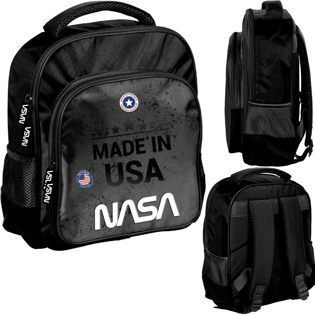 Paso batoh dvoukomorový NASA černá