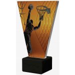 Designová skleněná trofej Basketbal Výška: 15 cm Průměr: 1 cm – Hledejceny.cz