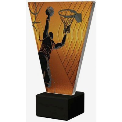 Designová skleněná trofej Basketbal Výška: 15 cm Průměr: 1 cm – Hledejceny.cz