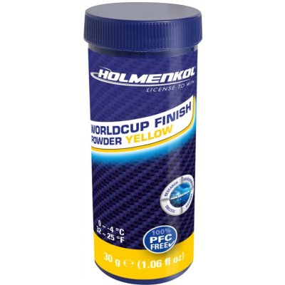 Holmenkol Worldcup Finish Powder Yellow 0°/-4°C 30 g 2026/27 – Hledejceny.cz