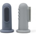 Mushie silikonová zubni kartáček na prst tradewinds-stone 2 ks – Zbozi.Blesk.cz