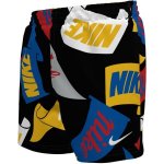 Nike Swim-Tossed Flags 4 inch chlapecké plavky Černá – Zboží Dáma