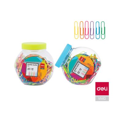 Sponky kancelářské dóza 200ks DELI E0053 – Sleviste.cz