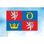 LIBEA, s.r.o. Vlajka Královéhradeckého kraje Rozměr: 20×30 cm, Uchycení: Návlek na žerď – Hledejceny.cz