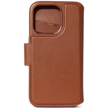 Pouzdro Decoded Leather Detachable Wallet iPhone 15 Pro Max tan
