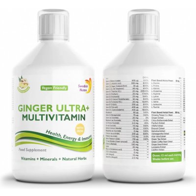 Swedish Nutra Ginger Ultra+ Multivitamin 500 ml – Hledejceny.cz