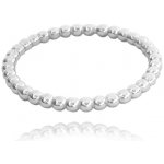 Minet JMAS0056SR Kuličkový stříbrný prsten – Zboží Mobilmania