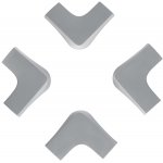 ZOPA Gumová ochrana rohů 4 ks XL Grey – Zboží Mobilmania