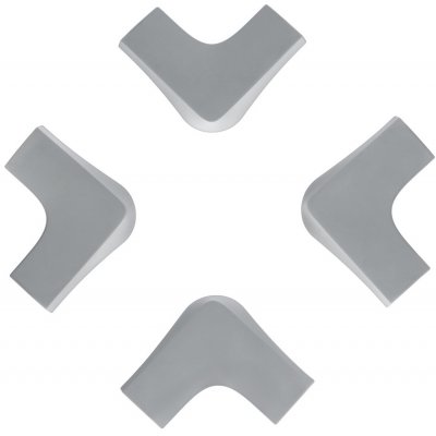 ZOPA Gumová ochrana rohů 4 ks XL Grey – Zboží Mobilmania