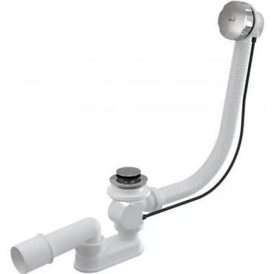 Alcaplast Vanový sifon s ovládáním, délka 57 cm, kov-chrom, A55K – Hledejceny.cz