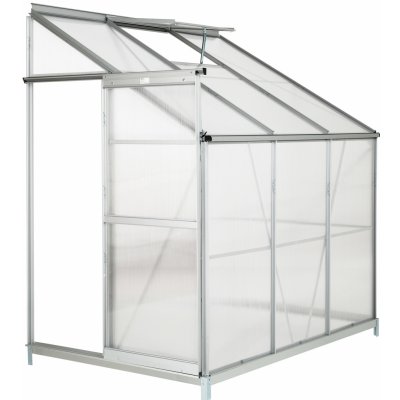 Tectake 402469 192x128x202cm přístavba ke zdi + hliník – Zboží Mobilmania