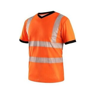 Canis CXS tričko CXS RIPON výstražné pánské oranžovo černá XL – Zboží Dáma