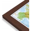 Nástěnné mapy Maps International Severní Amerika - nástěnná politická mapa 100 x 120 cm Varianta: mapa v dřevěném rámu, Provedení: Pegi višeň
