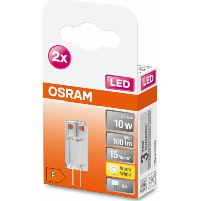 Osram LED žárovka LED G4 corn 0,9W = 10W 100lm 2700K Teplá bílá 320° – Zboží Živě