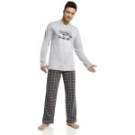 Cornette Let´s go pánské pyžamo dlouhé šedé