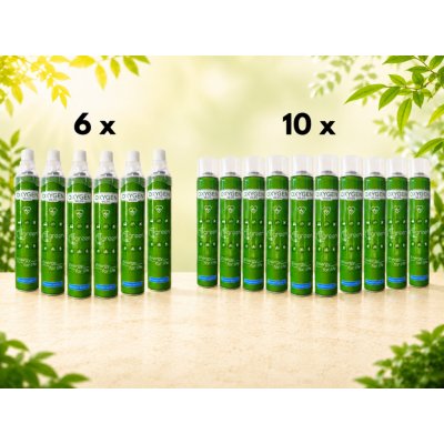ATgreen Inhalační kyslík O2 224 l 99,5 % 16 ks + maska – Hledejceny.cz
