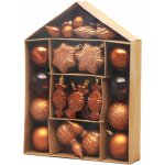 MagicHome koule sada, 32 ks, měděné, mix, na vánoční stromek – Hledejceny.cz
