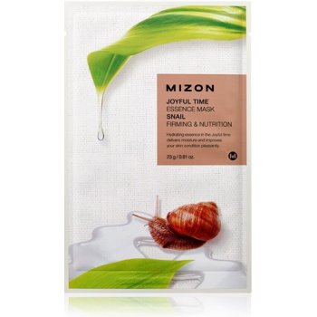 Mizon plátýnková 3D maska s filtrátem z hlemýždího extraktu pro vyhlazení a výživu pleti Joyful Time Essence Mask Snail 23 g