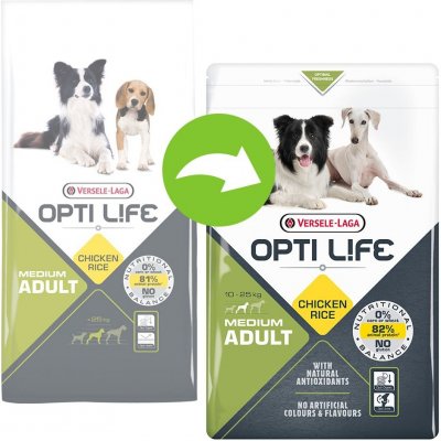 Versele Laga Opti Life Adult Medium 12,5 kg – Zboží Mobilmania