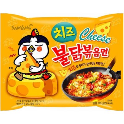 Samyang instantní nudlová polévka pálivá Hot Chicken Cheese 140 g – Zboží Dáma