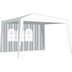 VETRO PLUS stěna k altánu 295x190cm s oknem PRUHY BÍ/ZE – Sleviste.cz