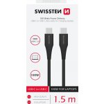 Swissten 71506540 USB-C/USB-C POWER DELIVERY 5A (100W), 1,5m, černý – Hledejceny.cz