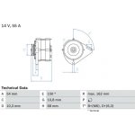 generátor BOSCH 0 986 039 501